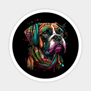 Boxer hippie Magnet